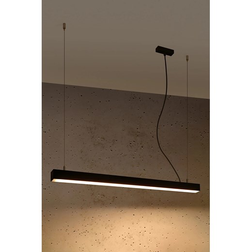 Czarna lampa wisząca z modułem LED 3000 K - EX613-Pini Lumes One Size Edinos.pl