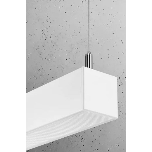 Biała lampa wisząca LED biurowa 4000 K - EX618-Pini Lumes One Size Edinos.pl