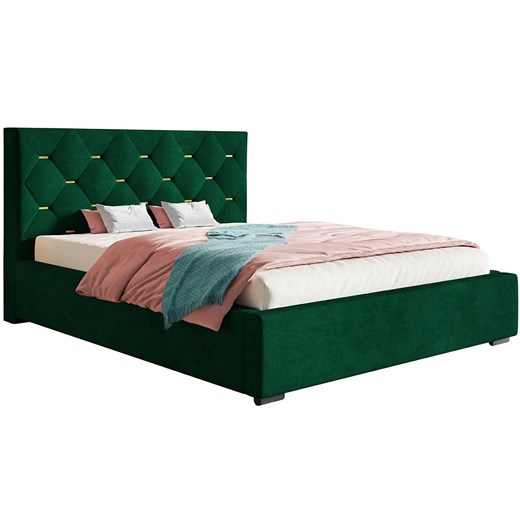 Podwójne łóżko pikowane 180x200 Abello 3X - 36 kolorów ze sklepu Edinos.pl w kategorii Łóżka i materace - zdjęcie 172204211