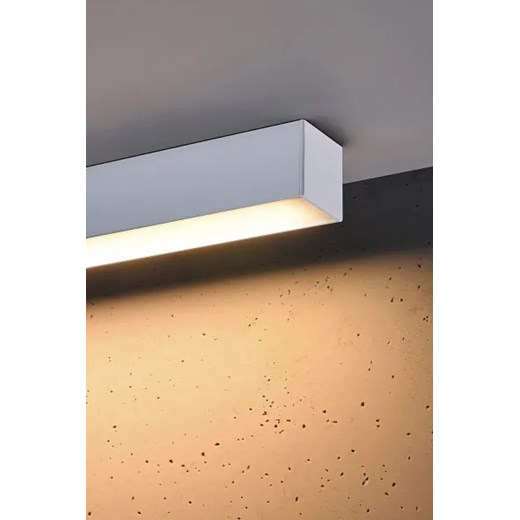 Biały liniowy plafon z modułem LED 3000 K - EX625-Pini Lumes One Size Edinos.pl