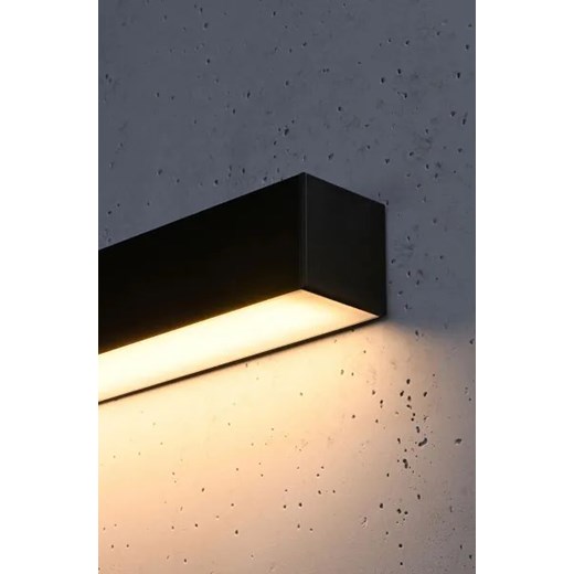 Czarny podłużny kinkiet LED 4000 K - EX636-Pini Lumes One Size Edinos.pl