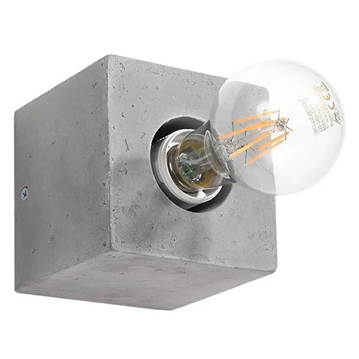 Kwadratowy kinkiet betonowy loft - EX648-Abes Lumes One Size Edinos.pl