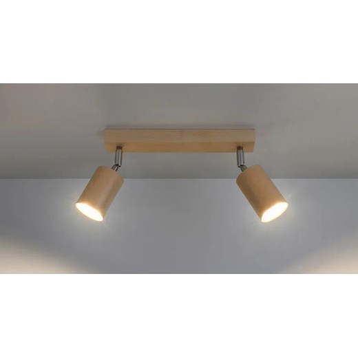 Drewniany plafon z regulacją reflektorów - EX643-Bers Lumes One Size Edinos.pl
