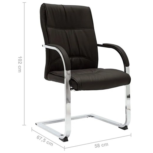 Czarny ergonomiczny fotel konferencyjny - Lauris 2X Elior One Size Edinos.pl