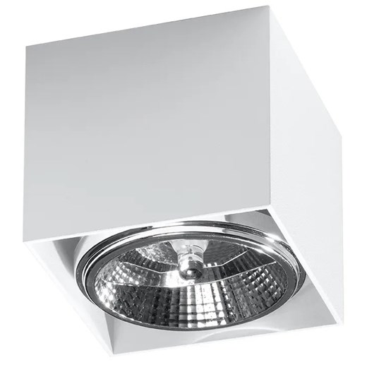 Biały kwadratowy plafon LED - EX656-Blaki Lumes One Size Edinos.pl