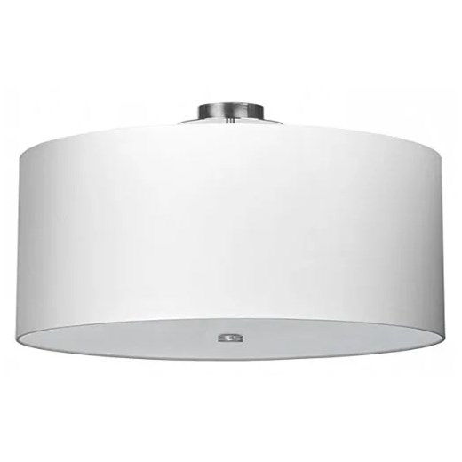 Biały nowoczesny okrągły plafon 60 cm - 5X EX676 F7-M00 ze sklepu Edinos.pl w kategorii Lampy sufitowe - zdjęcie 172204502
