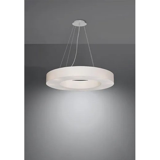 Biały minimalistyczny żyrandol nad stół - EX695-Saturni Lumes One Size Edinos.pl