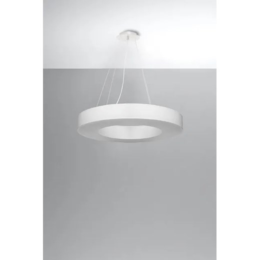 Biały minimalistyczny żyrandol nad stół - EX695-Saturni Lumes One Size Edinos.pl