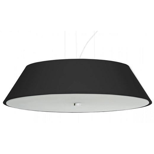 Czarny żyrandol z okrągłym abażurem - EX701-Vegi Lumes One Size Edinos.pl