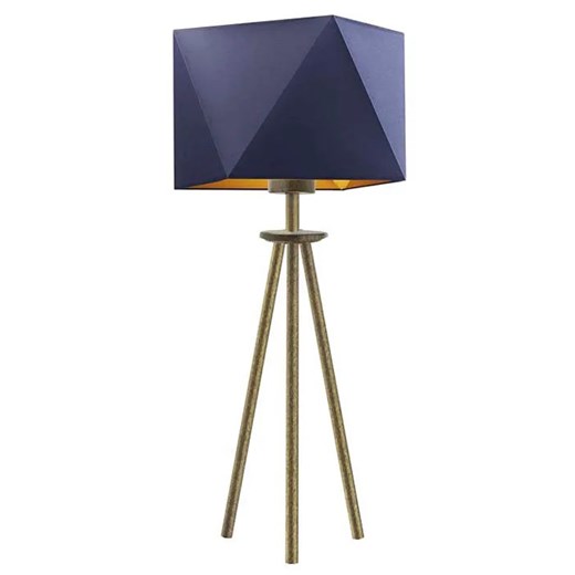 Designerska lampka nocna na złotym stelażu - EX937-Soveta - 5 kolorów ze sklepu Edinos.pl w kategorii Lampy stołowe - zdjęcie 172205274