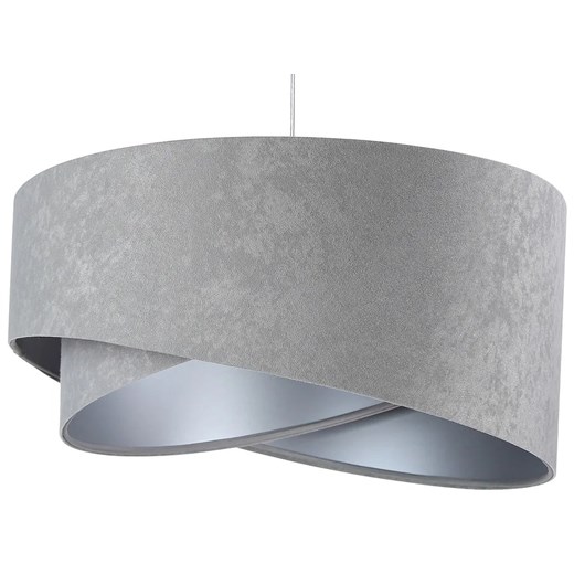 Szaro-srebrna lampa wisząca asymetryczna - EX974 Lafio ze sklepu Edinos.pl w kategorii Zestawy mebli do przedpokoju - zdjęcie 172205470