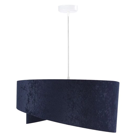Granatowo-srebrna asymetryczna lampa wisząca - EX985-Leris Lumes One Size Edinos.pl
