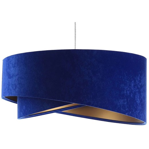 Niebiesko-złota lampa wisząca glamour - EX989-Tersa ze sklepu Edinos.pl w kategorii Zestawy mebli do przedpokoju - zdjęcie 172205582