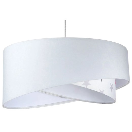 Biała lampa wisząca dla dziecka w gwiazdki R7-L08 ze sklepu Edinos.pl w kategorii Lampy dziecięce - zdjęcie 172205794