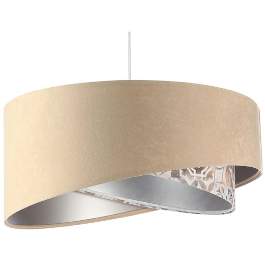 Beżowa lampa wisząca nad stół R5-T65 ze sklepu Edinos.pl w kategorii Lampy wiszące - zdjęcie 172205891