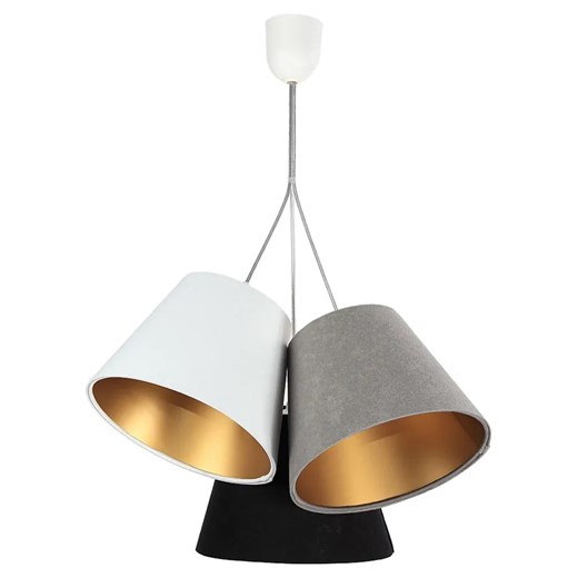 Trójkolorowa lampa wisząca ze złotym wnętrzem D9-A27 ze sklepu Edinos.pl w kategorii Lampy wiszące - zdjęcie 172206274