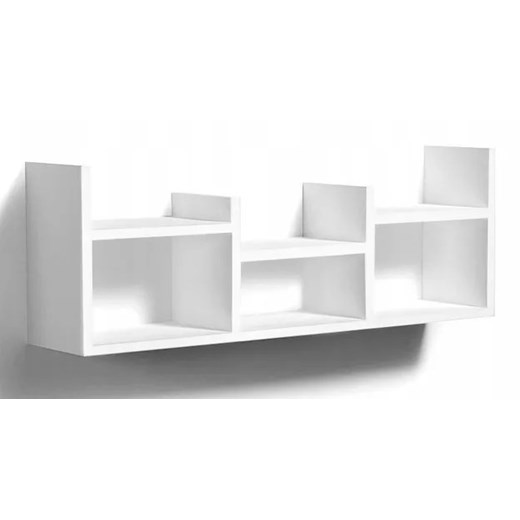 Biała minimalistyczna półka ścienna - Lorea ze sklepu Edinos.pl w kategorii Półki - zdjęcie 172206600