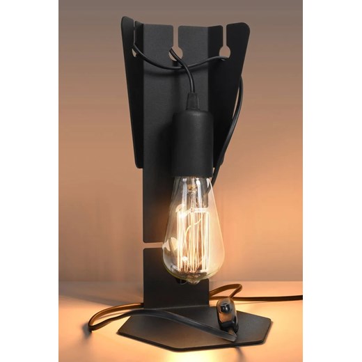 Czarna industrialna lampka biurowa - EXX248-Arbo Lumes One Size Edinos.pl