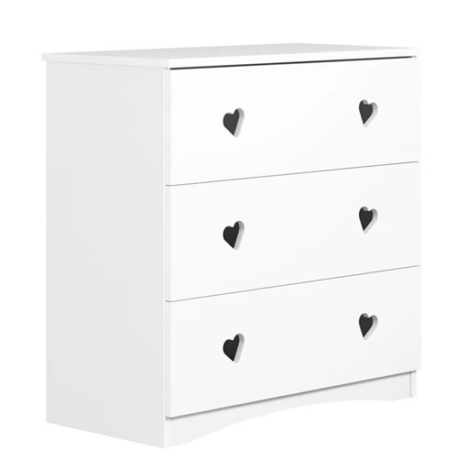 Biała komoda do pokoju dziecięcego - Nolia 4X Elior One Size Edinos.pl