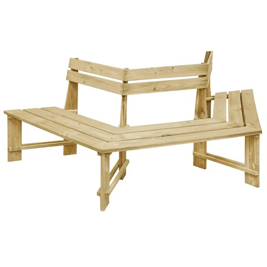 Drewniana ławka pod pień drzewa - Tiffany 3X Elior One Size Edinos.pl