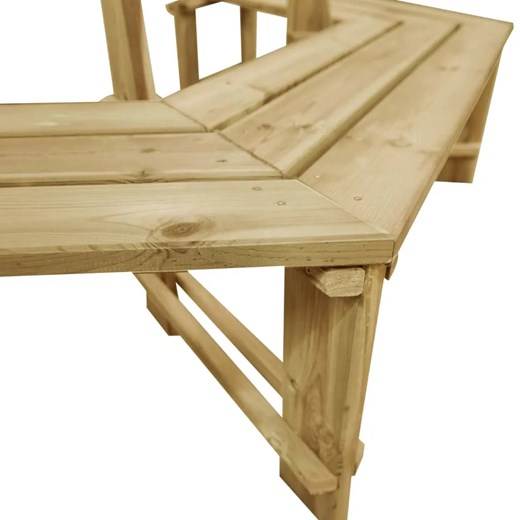 Drewniana ławka pod pień drzewa - Tiffany 3X Elior One Size Edinos.pl