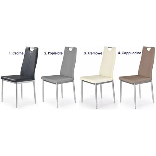 Krzesło tapicerowane nowoczesne Vulpin - cappuccino Profeos One Size okazja Edinos.pl