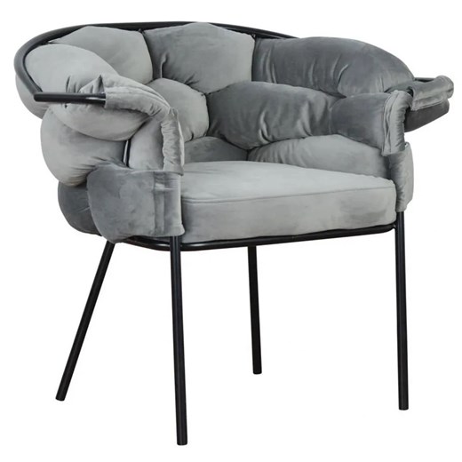 Szary fotel wypoczynkowy Renfi 3X - 68 kolorów ze sklepu Edinos.pl w kategorii Fotele - zdjęcie 172207464