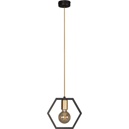 Czarno-złota lampa wisząca loftowa D7-A13 ze sklepu Edinos.pl w kategorii Lampy wiszące - zdjęcie 172207833