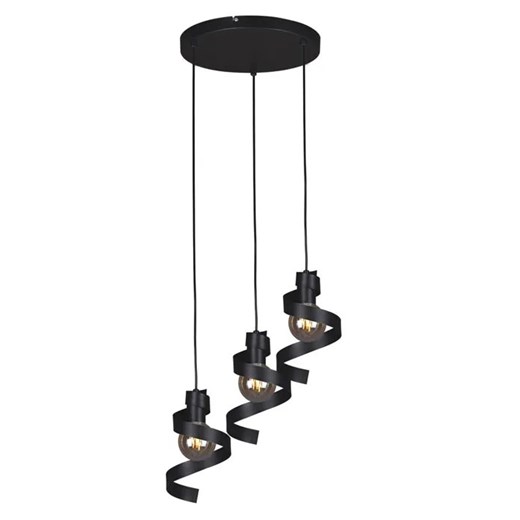 Czarna loftowa lampa wisząca wstęgi - S069-Vendel ze sklepu Edinos.pl w kategorii Lampy wiszące - zdjęcie 172207854