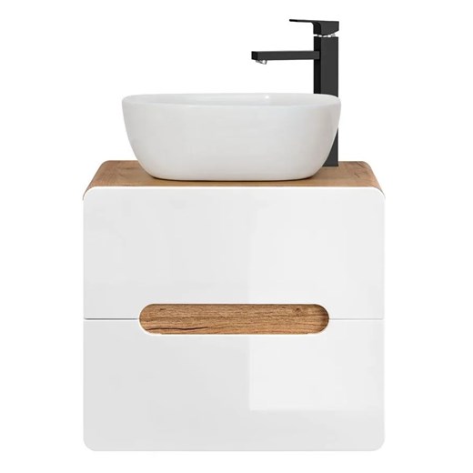 Biała kwadratowa umywalka ceramiczna na blat - Pavona 3X Elior One Size Edinos.pl