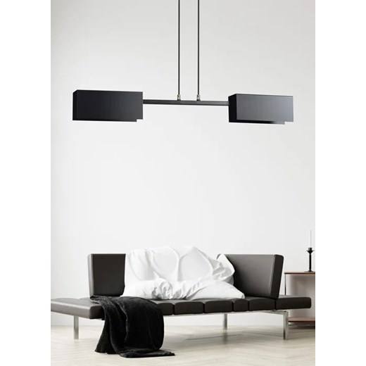Czarna nowoczesna lampa wisząca - D018-Hertis Lumes One Size Edinos.pl