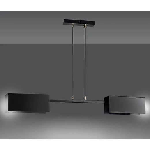 Czarna nowoczesna lampa wisząca - D018-Hertis Lumes One Size Edinos.pl