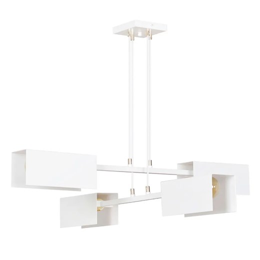 Biała nowoczesna loftowa lampa wisząca - D019 R8-E61 ze sklepu Edinos.pl w kategorii Lampy wiszące - zdjęcie 172208420