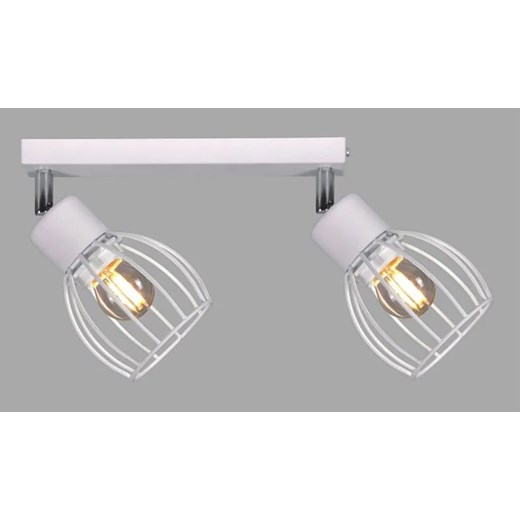 Biała lampa sufitowa punktowa loft - S155-Lamon ze sklepu Edinos.pl w kategorii Lampy sufitowe - zdjęcie 172208422