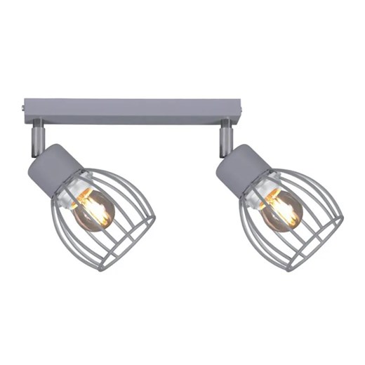 Szara druciana lampa sufitowa punktowa loft - S155 A4-F88 ze sklepu Edinos.pl w kategorii Lampy sufitowe - zdjęcie 172208424