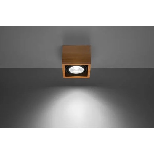 Kwadratowy plafon z drewna - S241-Malgo Lumes One Size Edinos.pl