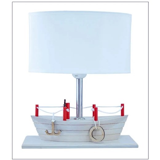 Bielona lampka nocna dla dzieci statek - S184-Mirva Lumes One Size Edinos.pl
