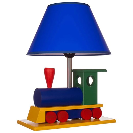 Kolorowa lampka dla dzieci na biurko lokomotywa - S189-Skarlet ze sklepu Edinos.pl w kategorii Lampy dziecięce - zdjęcie 172208610