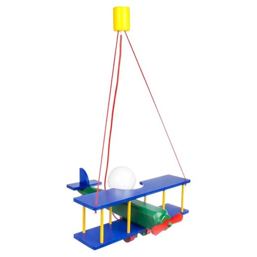 Kolorowy dziecięcy żyrandol samolot - S198-Frela ze sklepu Edinos.pl w kategorii Lampy dziecięce - zdjęcie 172208633