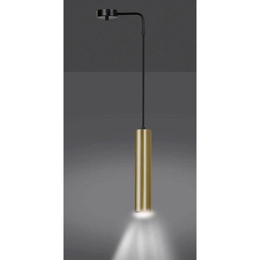 Czarna nowoczesna lampa wisząca tuba - D061-Favis Lumes One Size Edinos.pl