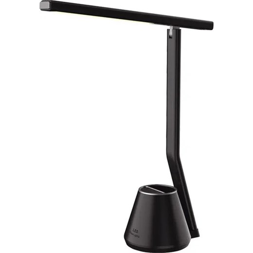 Czarna biurkowa lampka LED z przybornikiem - S253-Defis Lumes One Size Edinos.pl