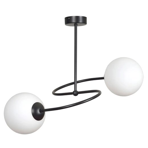 Czarna podwójna lampa sufitowa - D099-Modest Lumes One Size Edinos.pl