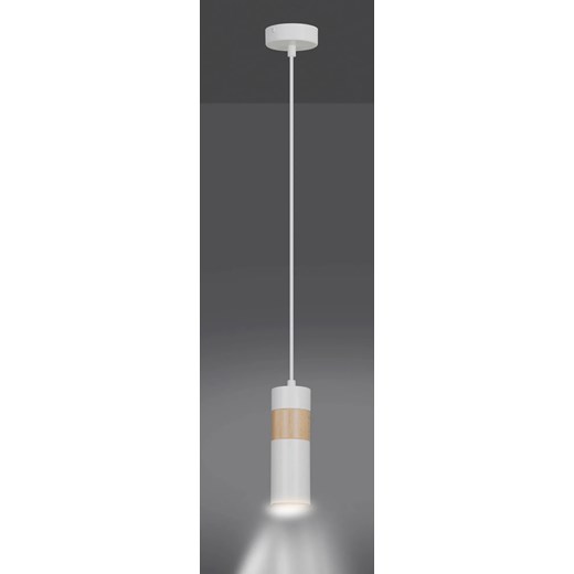 Biała pojedyncza lampa wisząca - D101-Grande Lumes One Size Edinos.pl