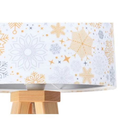Świąteczna lampa stołowa z welurowym abażurem - S289-Dafne Lumes One Size Edinos.pl