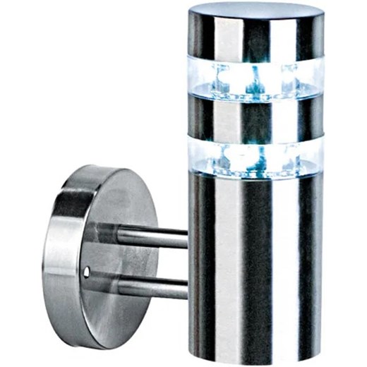 Chromowana lampa ścienna LED elewacyjna S298 T9-T21 ze sklepu Edinos.pl w kategorii Oświetlenie ogrodowe - zdjęcie 172209704
