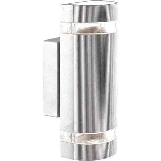 Srebrny kinkiet zewnętrzny na dom i taras - 6X S312 P7-N20 ze sklepu Edinos.pl w kategorii Lampy ścienne - zdjęcie 172209763