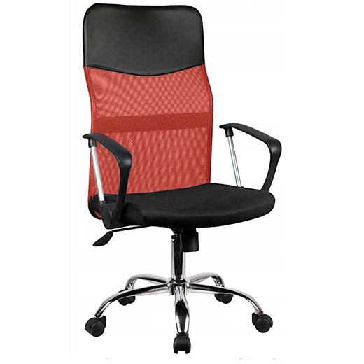 Czerwony ergonomiczny fotel obrotowy B9-L98 ze sklepu Edinos.pl w kategorii Krzesła biurowe - zdjęcie 172209841