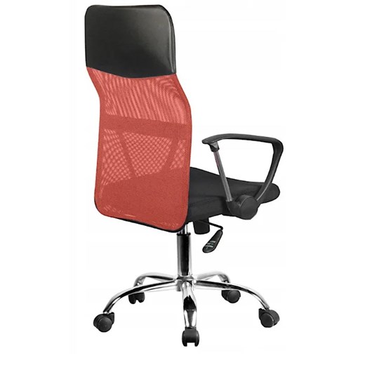 Czerwony ergonomiczny fotel obrotowy - Ferno Elior One Size Edinos.pl