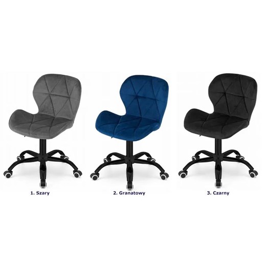 Szare obrotowe krzesło biurowe - Renes 5X Elior One Size Edinos.pl