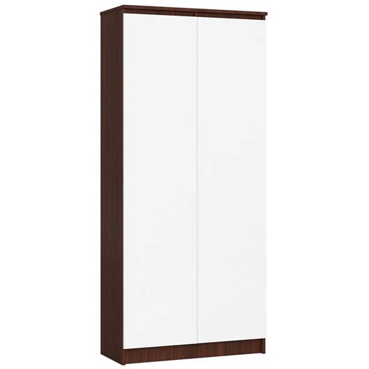 Minimalistyczny regał biurowy wenge + biały N5-T74 ze sklepu Edinos.pl w kategorii Regały i witryny - zdjęcie 172210081
